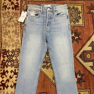 RE/DONE High Rise Ankle Crop Jeans Pants 26